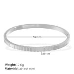 color: SZ214S Silver Bangle