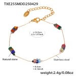 color: TXE255-Natural Stone Bracelet 16+5CM
