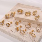 New Women's Earrings Geometric Irregular High-Grade Earrings Temperament Wild Women