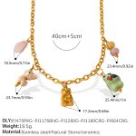 color: XL594G3.9MM-7 Multi-element Necklace