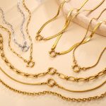 Multi-Chain Metal Chain Daily Commuting Date Versatile Geometric Necklace