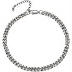 color: 6mm Wide Stainless Steel / size: 18+5cm Bracelet