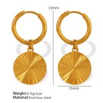 color: EH438 Gold Earrings