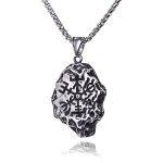 color: Meteorite + Stainless Steel Chain