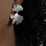 color: F117-Steel Color Earrings
