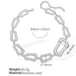 color: XL400G Steel Color Necklace