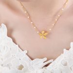 color: P402-Gold Necklace -41+5cm