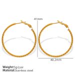 color: EH642 Large Gold Earrings