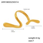 color: A991-Gold Ring / size: US 7