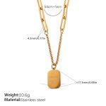 color: MYL01G Gold Mid-length Necklace