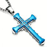 color: Blue Double Layer + Stainless Steel Chain