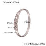 color: Z458-Steel Color Pink Stone Bangle