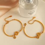 Simple Chain Bracelet Chinese Fashion Design Bracelet Advanced Jewelry Stainless Steel Color Retention All-Match