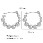 color: EH520 Silver Earrings