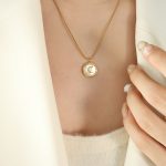 color: P752-Gold Necklace -40+5cm