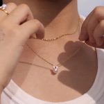 Bow Highlight Seamless Shell Pearls Necklace Bracelet Ring Stud Earrings Children's Stainless Steel Suit