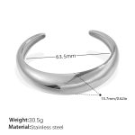 color: SZ258S Silver Bangle
