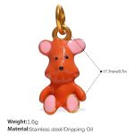 color: PJ638ORG Orange Red Pendant