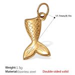color: PJ456G Double-sided Solid Gold Pendant