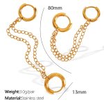 color: EH730 Gold Earrings