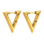 color: Stamped Triangle Ear Cuff Gold