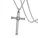 color: Bound Cross +60cm Stainless Steel Chain