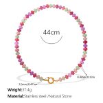color: XL866CRG Natural Stone Necklace