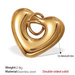color: PJ445G Double-sided Solid Gold Pendant