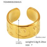 color: Y034-Gold Ring / size: US 7