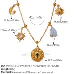 color: XL787CRG3 Multi-element Necklace