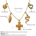 color: XL787CRG2 Multi-element Necklace