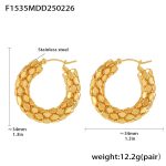 color: F1535-Gold Earrings