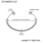 color: Z014-Steel Color Bangle