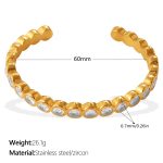 color: SZ338WEG White Zircon Bangle