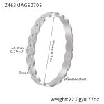 color: Z463-Steel Color Zircon Bangle