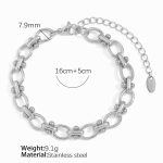 color: SL23 Silver Bracelet