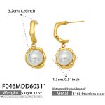 color: F046-Gold Earrings
