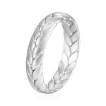 color: Size 8 Fine Wheat Closed Ring Steel Color