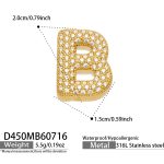 color: D450-Letter B Gold Pendant