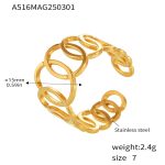 color: A516-Gold Ring / size: US 7