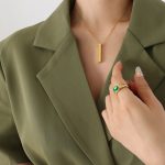 color: P312-Gold Necklace -40+5cm