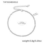 color: TXP392-Steel Color Necklace 40+5cm
