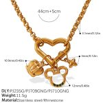 color: XL512G1 Gold Necklace