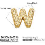 color: D450-Letter W Gold Pendant