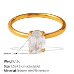 color: JZ181WEG9 White Zircon Ring