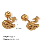color: EH986G Gold Stud Earrings