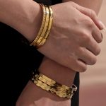 New Simple Stainless Steel Diamond Simple Bracelet Bracelet Female Lady Wristband Bracelet