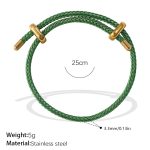 color: SL219GNG Green Cord Bangle