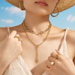 Personalized Japanese Zircon Stainless Steel 18K Gold Plating Y-Shaped Necklace Temperament Wild Female Accessories Tassel Clavicle Chain