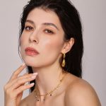 Summer Cool Versatile Korean Style Minimalist Large and Small Water Drop Stitching Pendant Earrings Temperament New Accessories